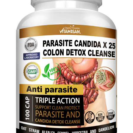 PARASITE CANDIDA COLON DETOX CLEANSE 100 VITAMISAN