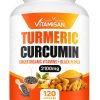 Turmeric Curcumin 2100mg with Black Pepper & Ginger - Anti-Inflammatory, Joint Support, Immune Booster - 120 Capsules - Organic, High Potency, Natural Pain Relief Supplement"