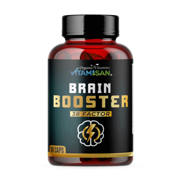 Premium Nootropic Brain Supplement | Energy, Clarity, Mood | Vitamisan 90 Capsules