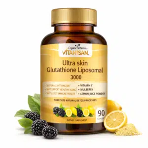 Ultra Skin Glutathione Liposomal 3000mg – Antioxidant Support with Vitamin C, Mulberry & Lemon | 90 Capsules