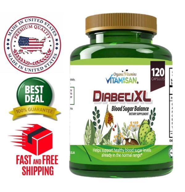 DiabeticXl Blood Sugar Balance Supplement – Advanced Herbal Support for Healthy Glucose Levels | 120 Capsules