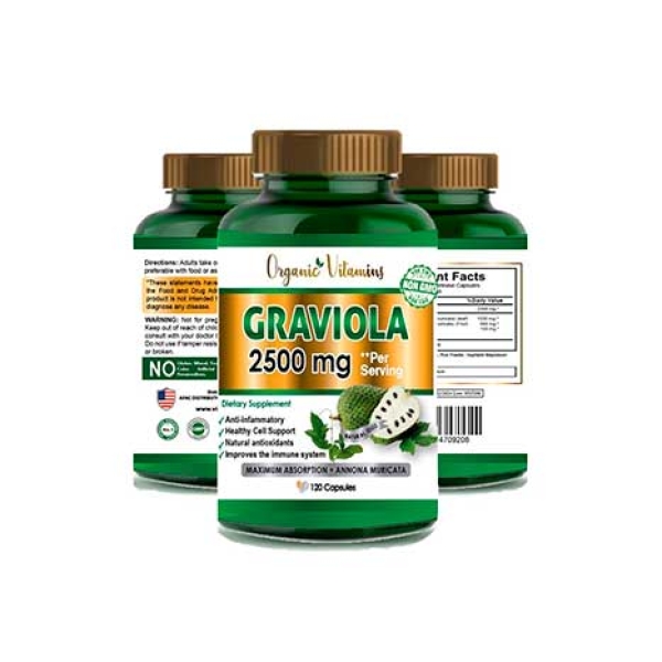 Graviola 2500MG  Soursop Capsules Pure Natural Soursop Capsules