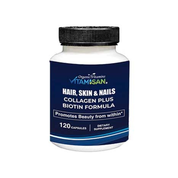 Hair-skin.jpg Collagen plus biotin Hair, skin & nails vitamisan