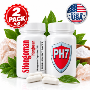 PH Balance Alkaline Supplement + Shongoman Mineral & Herbal Formula 2 Pack PH7 Alkaline Mineral Complex – Advanced pH Balance & Cellular Support Supplement | Hongosan