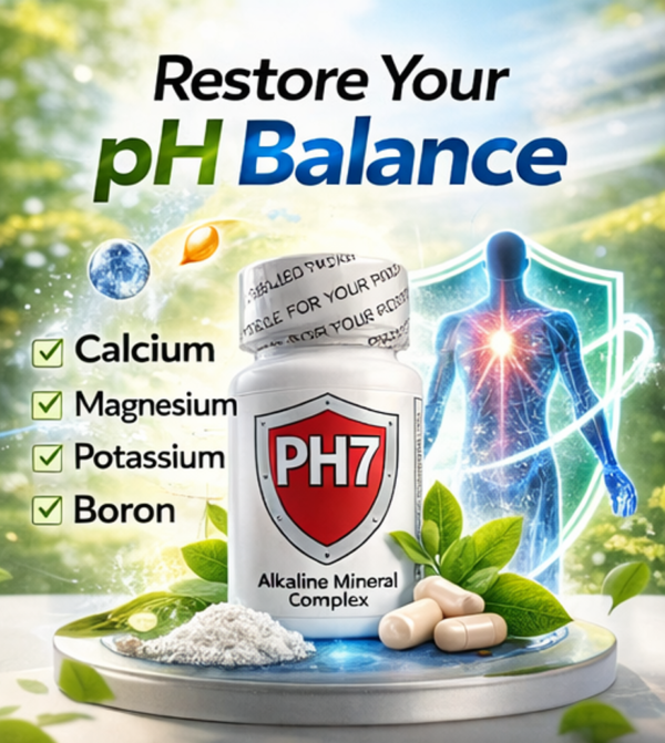 PH7 PROMO2 PH7 Alkaline Mineral Complex – Advanced pH Balance & Cellular Support Supplement | Hongosan
