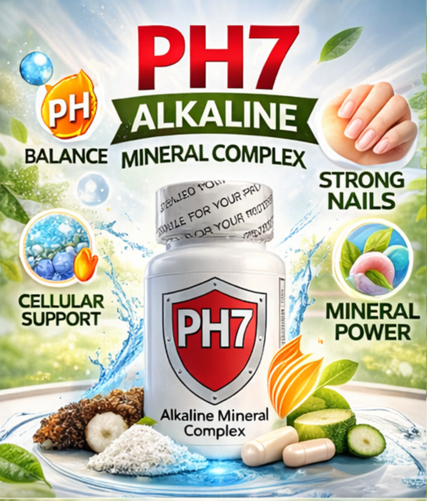 PH71 PH7 Alkaline Mineral Complex – Advanced pH Balance & Cellular Support Supplement | Hongosan