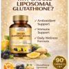 Ultra Skin Glutathione Liposomal 3000mg – Antioxidant Support with Vitamin C, Mulberry & Lemon | 90 Capsules