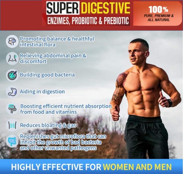 Super Digestives Enzimas PROBIOTIC and PREBIOTIC Enzymes Probiotics VITAMISAN