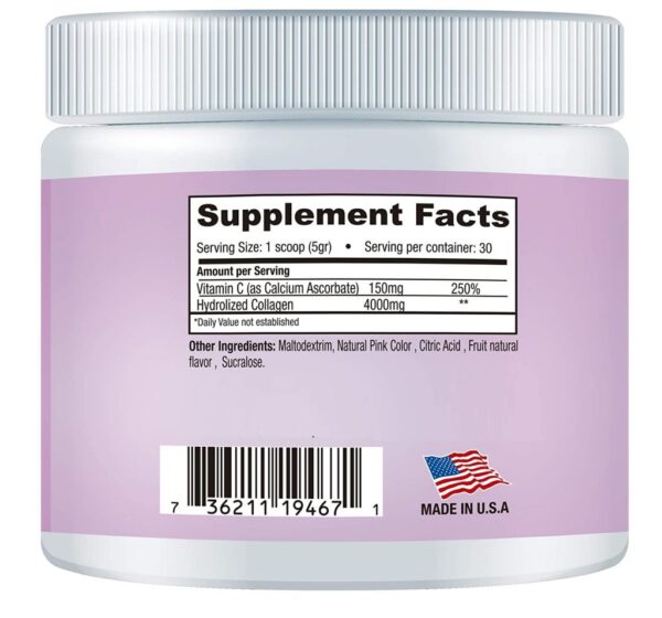 HIDRO COLAGINA hidrolized collagen powder with vitamin C 5.30 oz