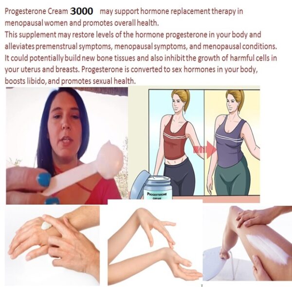 NATURAL PROGESTERONE 3000 wild yam BLUE LABEL