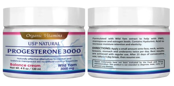 NATURAL PROGESTERONE 3000 wild yam BLUE LABEL