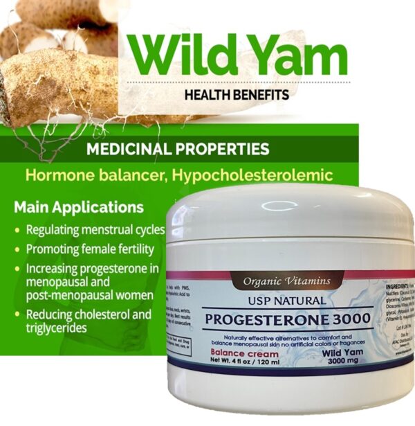 NATURAL PROGESTERONE 3000 wild yam BLUE LABEL