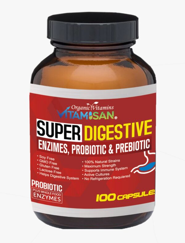 Super Digestive enzymes probiotics prebiotics VITAMISAN
