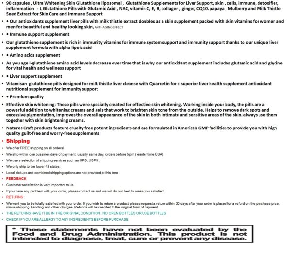 Glutathione, 1000 mg, 90 Caps, MADE IN USA, FRESH, FREE SHIPPING