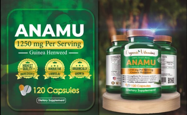 Anamu 1250mg 100% Organically Grown 120 caps