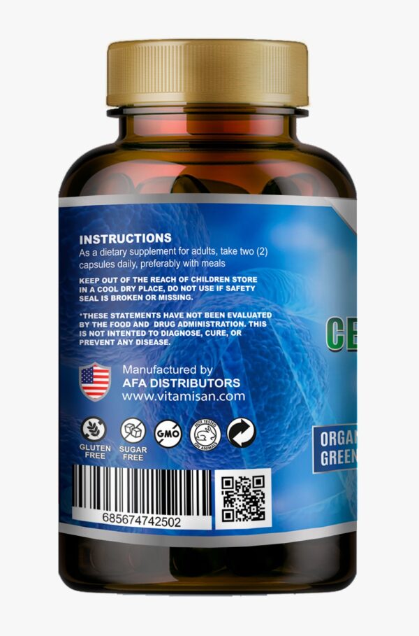 Stem Cell Support AFA 1000 mg – Organic Blue Green Algae for Cellular Wellness | 120 Capsules