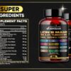 Lion Mane Mushroom Complex 45000mg with Shilajit  90 Caps USA VITAMISAN