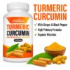 Turmeric Curcumin 2100mg with Black Pepper & Ginger - Anti-Inflammatory, Joint Support, Immune Booster - 120 Capsules - Organic, High Potency, Natural Pain Relief Supplement"