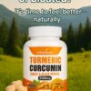 Turmeric Curcumin 2100mg with Black Pepper & Ginger - Anti-Inflammatory, Joint Support, Immune Booster - 120 Capsules - Organic, High Potency, Natural Pain Relief Supplement"