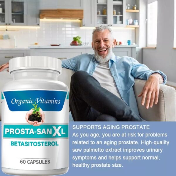 Men's Prostate Support – Prosta-San XL with Beta-Sitosterol | Herbal Formula for Healthy Urinary Function (60 Caps) VITAMISAN