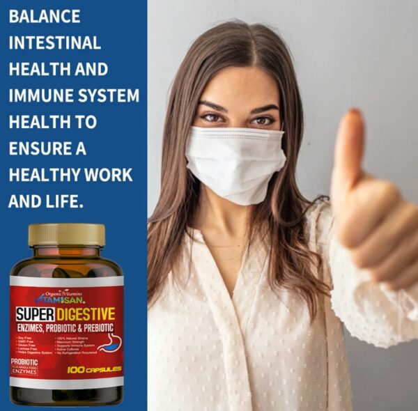 Super Digestives Enzimas PROBIOTIC and PREBIOTIC Enzymes Probiotics VITAMISAN