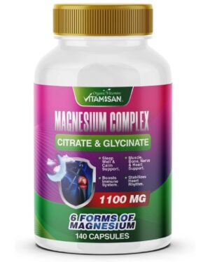 Magnesium Complex 140 capsules citrate chloride, glysinate chelated MAGNESIO COMPLEX BLEND