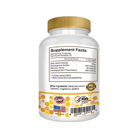 bee-venon-3.jpg Bee Venom Capsules (Apitoxin) – Natural Joint Comfort, Mobility & Wellness Support | 90 Capsules