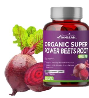 beet-root-1-foto.jpg Vitamisan Organic Super Power Beets Root 8000mg – 60 Capsules Natural Heart & Circulation Support | Nitric Oxide Booster