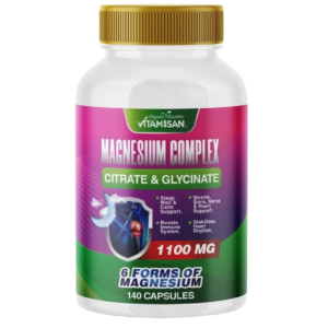 Magnesium Complex 140 capsules citrate chloride, glysinate chelated MAGNESIO COMPLEX BLEND