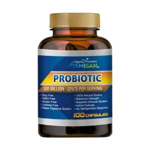 ee71f176-f059-4dc1-9727-a6ce292fe920.jpeg Vitamisan Probiotic 100 Billion CFU – Maximum Strength, 100 Capsules – Immune & Digestive Support – Non-GMO, Gluten-Free