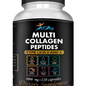 multi collagen peptides Multi Collagen Peptides VITAMISAN AFAC 120 Caps – Hair, Skin, Nails & Joint Support