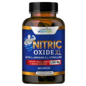 Nitric Oxide XL 3000 mg – L-Arginine & L-Citrulline for Circulation, Energy & Performance | 60 Capsules