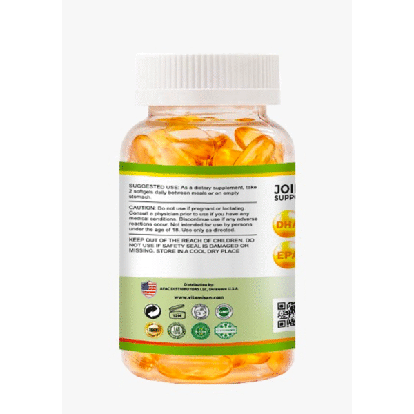 omega3_afac__0000_Capa-12.png Omega 3 Fish Oil Capsules 3x Strength 2400mg EPA & DHA, Highest Potency 120 SOFGELS AFAC