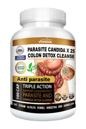 PARASITE CANDIDA COLON DETOX CLEANSE 100 VITAMISAN