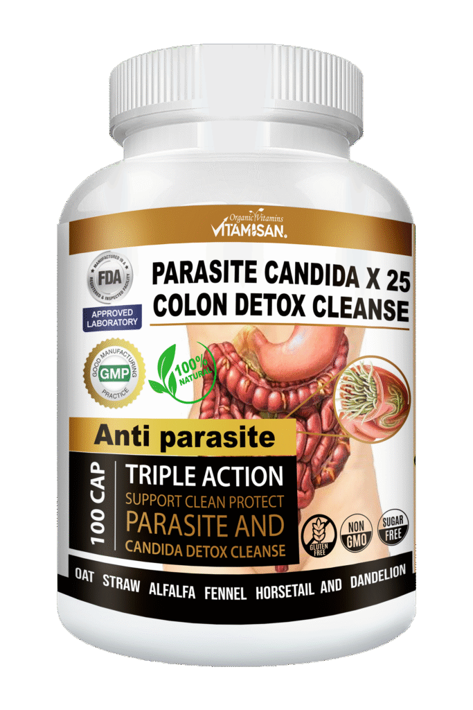 PARASITE CANDIDA COLON DETOX CLEANSE 100 VITAMISAN