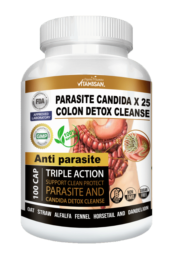 PARASITE CANDIDA COLON DETOX CLEANSE 100 VITAMISAN
