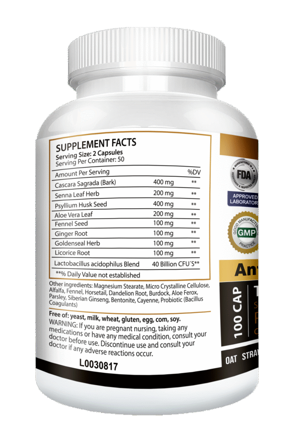 PARASITE CANDIDA COLON DETOX CLEANSE 100 VITAMISAN