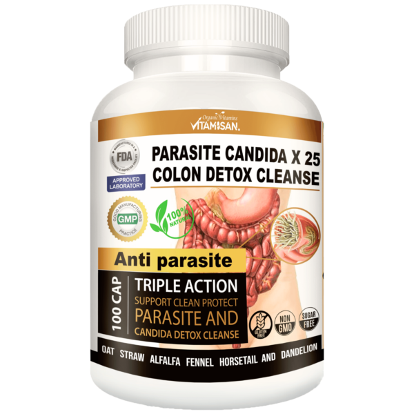 parasitecandidax25 PARASITE CANDIDA COLON DETOX CLEANSE 100 VITAMISAN