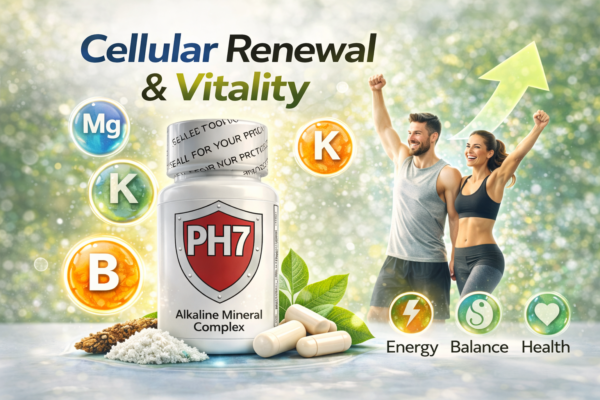 promo 6 ph7 PH7 Alkaline Mineral Complex – Advanced pH Balance & Cellular Support Supplement | Hongosan