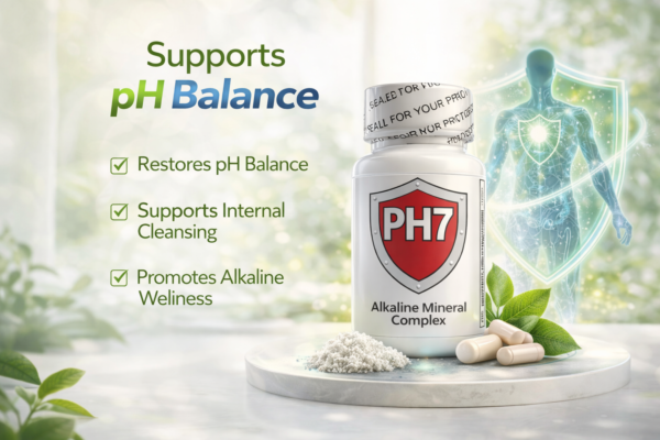 promo4 ph7 PH7 Alkaline Mineral Complex – Advanced pH Balance & Cellular Support Supplement | Hongosan