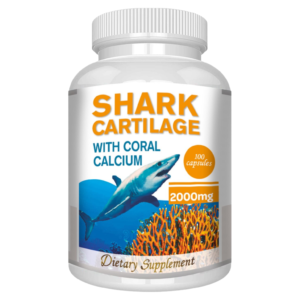 Shark cartilage with coral defense system cartílago de tiburon bones joint support