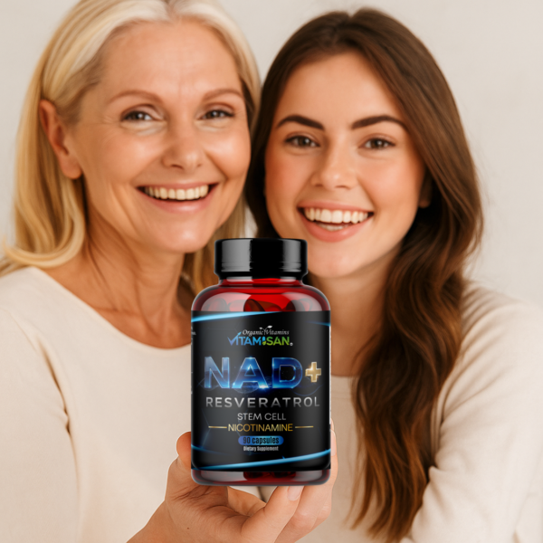 NAD+ Supplement with Resveratrol & Nicotinamide – Cellular Energy, Longevity & Antioxidant