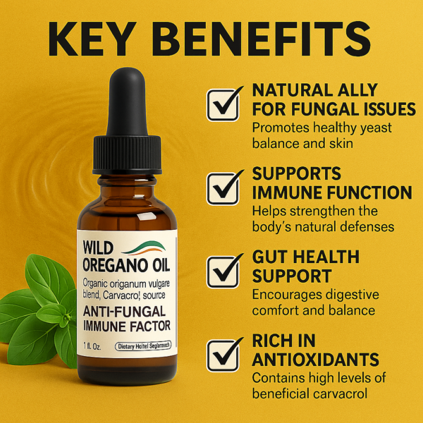 Wild Oregano Oil Drops – Natural Immune & Wellness Support