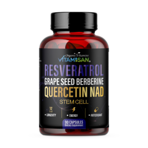 Resveratrol + Quercetin + NAD Supplement with Grape Seed & Berberine