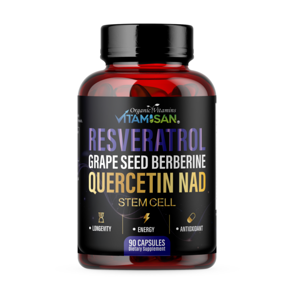 RESVERATROL-FRONTAL Resveratrol + Quercetin + NAD Supplement with Grape Seed & Berberine