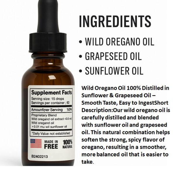 Wild Oregano Oil Drops – Natural Immune & Wellness Support