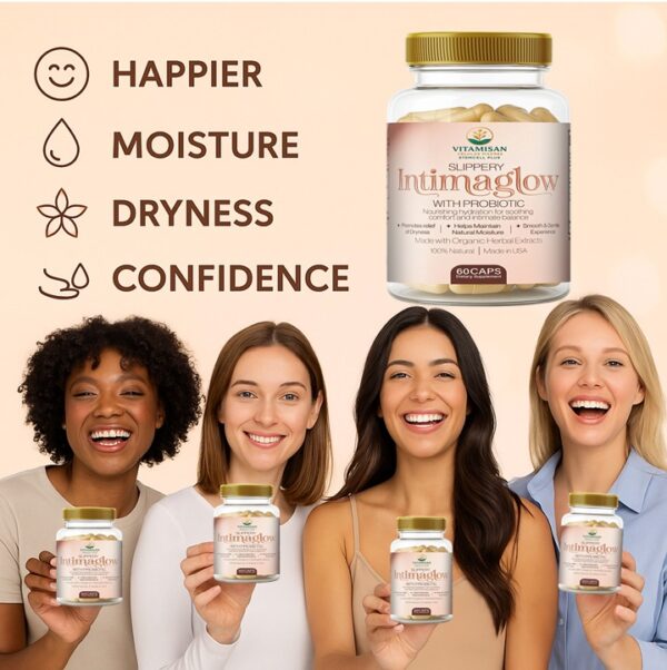 WhatsApp Image 2025-10-27 at 10.01.56 PM (1) IntimaGlow with Probiotics – Feminine Hydration, Comfort & Intimate Balance Support | 60 Capsules