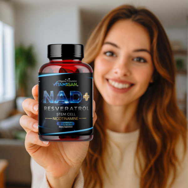 NAD+ Supplement with Resveratrol & Nicotinamide – Cellular Energy, Longevity & Antioxidant