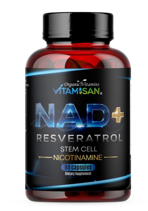 NAD+ Supplement with Resveratrol & Nicotinamide – Cellular Energy, Longevity & Antioxidant