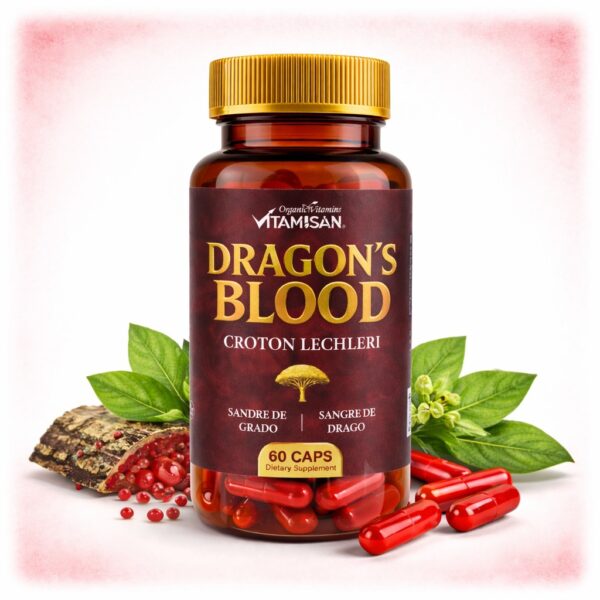 Dragon’s Blood Capsules (Croton lechleri) – Amazonian Botanical Resin for Daily Wellness